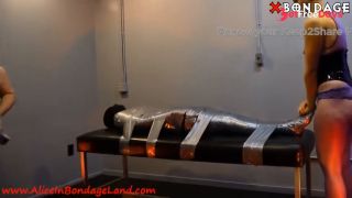 [XBondage.Porn] Alice In Bondage Land - Layered Pantyhose Bondage Part 2 Duck Tape-6