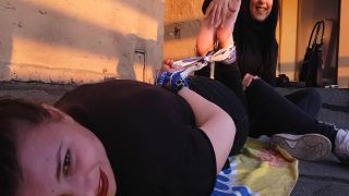 Porn online Tickle feet – Tickle Nail – Hogtied on the rooftop-0