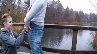 Amateur blowjob by the river-0