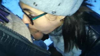 Teacher of Magic - Cold Winter Public Blowjob Amateurporn-0