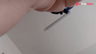 Amateur wife hairy pussy, big tits, big ass. Amateur hairy mom prepares breakfast.-5