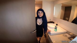 The Veiled Iranian Nadja Gets Fucked Anal In The Toilet And In A Corrid.-8