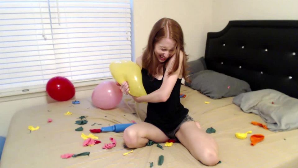 porn clip 28 Popping all my leftover balloons – Charlotte Hazey | redhead | teen 