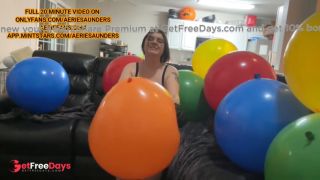 [GetFreeDays.com] BRUNETTE TATTED BBW POPPING MASSIVE 32 BALLOONS FOR LOONERS Adult Stream February 2023-7