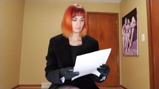 video 22 Nina Crowne – Gloved Interview, belly fetish porn on femdom porn -3