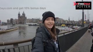 The WHOLE STREET sees us FUCKING in AMSTERDAM. The NETHERLANDS Vlog Series-1