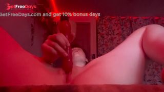 [GetFreeDays.com] 19 Year Old Masterbaits With Vibrating Dildo Then Tastes Herself Adult Clip March 2023-2