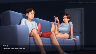 Dick Lewd Hentai Game with Footjob and Full Sex Creampie-0