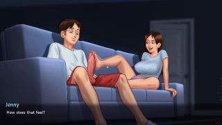 Dick Lewd Hentai Game with Footjob and Full Sex Creampie-3