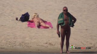 Amateur make fun at a nude beach 2 BBW!-0