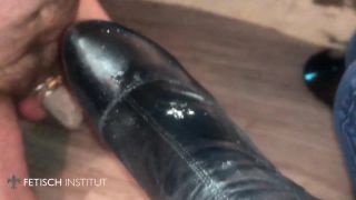 MISTRESS BLACKDIAMOOND: "CHASTITY SLAVE HUMILIATION AND CUM EATING" (GERMAN FEMDOM)-5