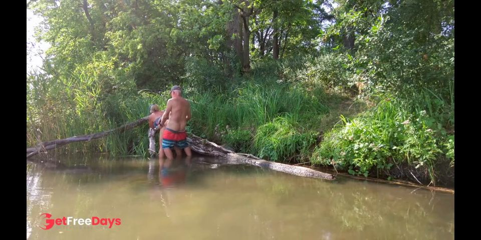 On kayaking trip we stop on a tiny island to fuck other couple caches us right before orgasm