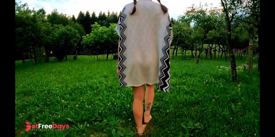 [GetFreeDays.com] Perfect body girl strips while walking outdoors - Amateur Porn Video December 2022