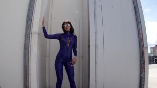 MylatexbabyKatya Blue Latex Catsuit-5