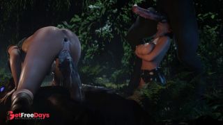 [GetFreeDays.com] Tomb Raider - Hunting In The Forest - Double Penetrated By Massive Black Horse Man - Gameplay 3D Sex Leak May 2023-9