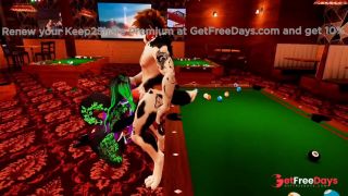 British Dog Rails a Horny Goth Chick  VR -2