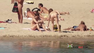 Nymph naturists get naked and heat up a public  strand-6