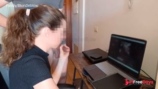 [GetFreeDays.com] He comes over while Im editing and I want to suck him a little but he ruins my PC with his cum Porn Film July 2023-2