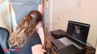 [GetFreeDays.com] He comes over while Im editing and I want to suck him a little but he ruins my PC with his cum Porn Film July 2023-4