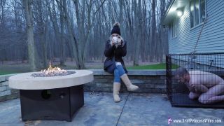 adult clip 7 Amber - Hoses Down Slave In Freezing Weather, busty blonde porn videos on fetish porn -3