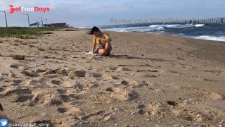 [GetFreeDays.com] Public Beach Voyeur- Micro Bikini Jerk off Inscrution Joi Portugues Adult Clip February 2023-1