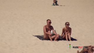 Dark haired naturist strand teen gets an all over  tan-6