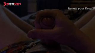 Handjob - jerking off and cumming in fashionable panties-6