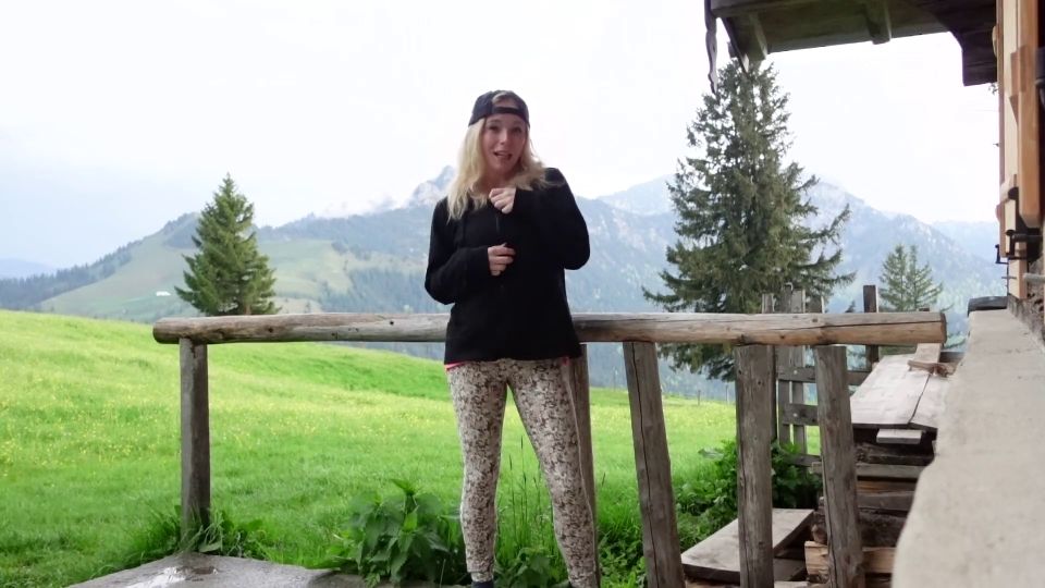 Solo Strip And Pussy Play At Shelter During Mountain Hike Fingering In Public Is Just Great 1080p