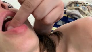 Sensual Handjob Turned Into Blowjob, He Perfectly Shot In My Mouth 720p-0