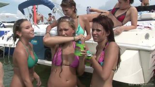 Watch a hot group of horny lesbians playing out in the water together GroupSex!-4