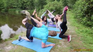 Emma Leigh, Lola Rae, Satine Spark, Tina Kay in Outdoor Yoga 1080p-1