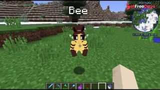 BEEE-EH-EH a night whit Bee Jenny mod Minecraft  Not Commentary-5