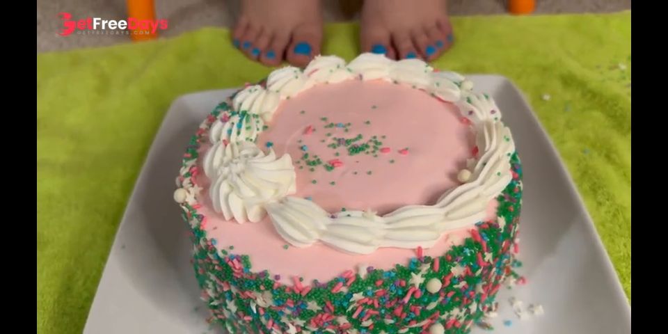 [GetFreeDays.com] Subby Wanted Dessert So I Smash A Cake and Feed Him From My Feet  Food Crush  Foot Cleaning Adult Clip October 2022