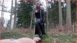 Mistress T - Muddy Boot Cleaning Pig Foot!-3