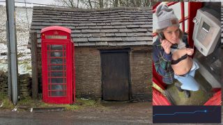 Cumming Hard In Public Red Telephone Box With Lush Remote Controlled Vibrator In English Countryside 1080p-0