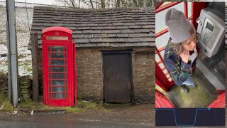 Cumming Hard In Public Red Telephone Box With Lush Remote Controlled Vibrator In English Countryside 1080p-6