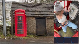 Cumming Hard In Public Red Telephone Box With Lush Remote Controlled Vibrator In English Countryside 1080p-7