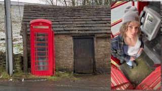 Cumming Hard In Public Red Telephone Box With Lush Remote Controlled Vibrator In English Countryside 1080p-9