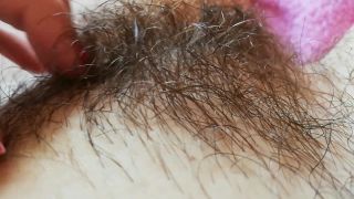 cuteblonde666 Big clit in the hairy bush - Extreme Close-ups-1