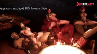 [GetFreeDays.com] Lara Croft, Lilith, Jill Valentine, Kitana Creampie Orgy Fucking Monster Cocks Adult Film March 2023-2