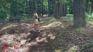 [GetFreeDays.com] Risky pussy fuck with dildo and squirting outdoors Sex Stream April 2023-0