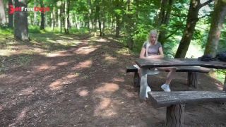 [GetFreeDays.com] Risky pussy fuck with dildo and squirting outdoors Sex Stream April 2023-2