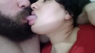 Female Orgasm HOT AND EXCITED KISS, horny couple full of lust, kissing and moaning-5