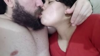 Female Orgasm HOT AND EXCITED KISS, horny couple full of lust, kissing and moaning-9