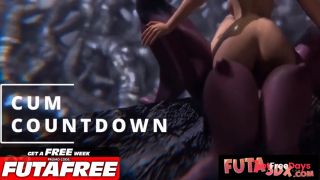 Futa3DX - Futa FINAL BOSS Demon Fucks Brunette Hard-9