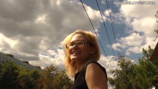 Dirty feet – City Feet – A blonde in a black dress. Part 4., quicksand fetish on public -0