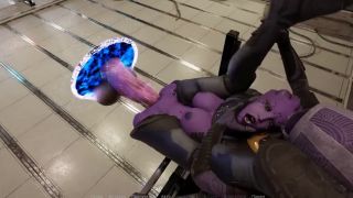 Double Penetration a huge cock came out of the portal and fucked a tight pussy of a draenei girl with sperm fertilizati-4