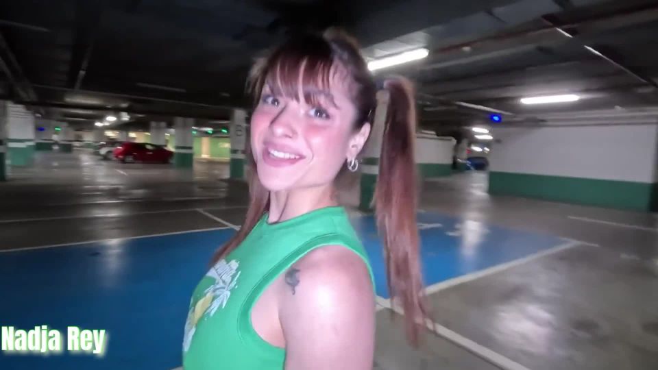 Public Sex Y Cumwalk Nadja Rey Gets Horny In The Parking , Exhibicionismo Con Semen En La Cara 1080p