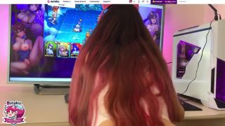 Hottest Petite Fucked While Plays Nutaku Games New Video-1