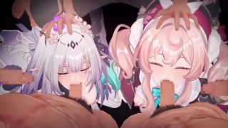 遐蝶  2,3DCastorice,Hyacine group orgy sex2.-2